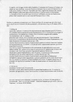 Dichiarazione della Soprintendenza Archivistica Campania (Pag. 2)